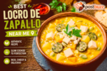 Authentic Peruvian Locro de Zapallo stew served hot at a local restaurant.