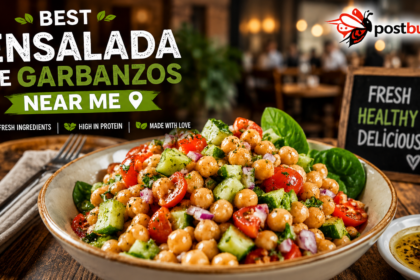 Fresh Mediterranean Ensalada de Garbanzos at a local cafe