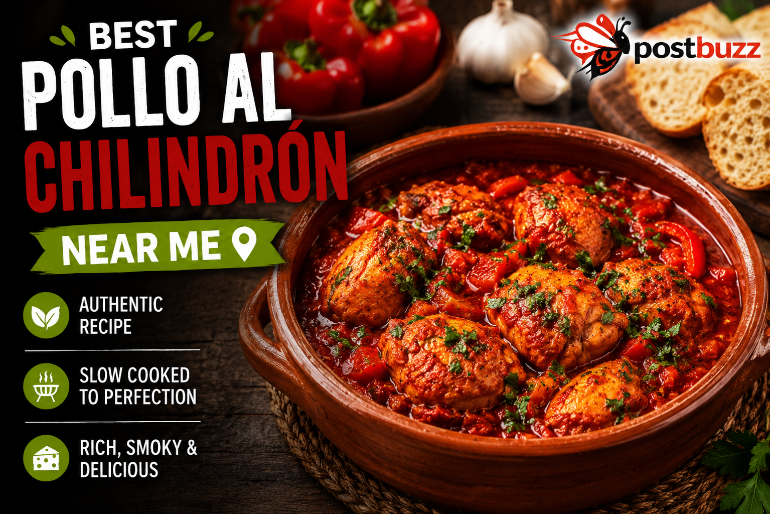 Authentic Spanish Pollo al Chilindron chicken stew served fresh, a top choice for food lovers searching for the best pollo al chilindron near me.