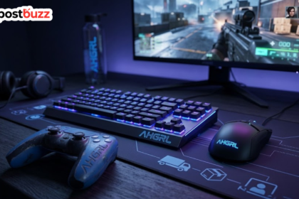 Customized gaming mouse and controller with Ahgrl handle engraved.