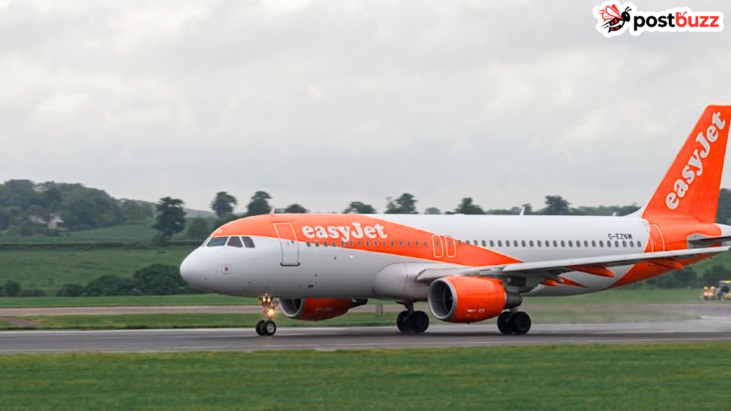EasyJet Airbus A320 aircraft involved in the U2238 emergency landing diversion to Newcastle
