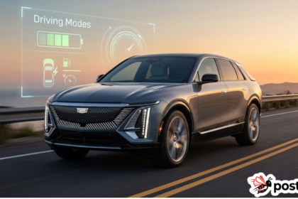 Cadillac Lyriq driving on highway to explain: Do the driving modes in Cadillac Lyriq offer different ranges or battery usages