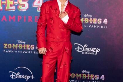 Malachi Barton at the Zombies 4 premiere
