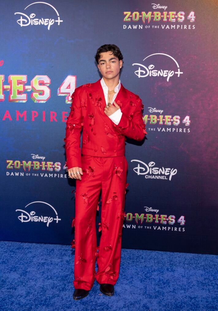 Malachi Barton at the Zombies 4 premiere